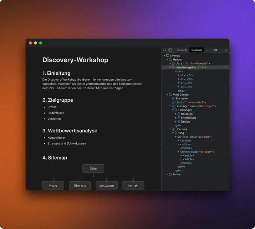 Discovery & Strategie — Visual